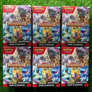 6x 2023 Pokemon Scarlet & Violet ‘Paldea Evolved Booster Bundle’